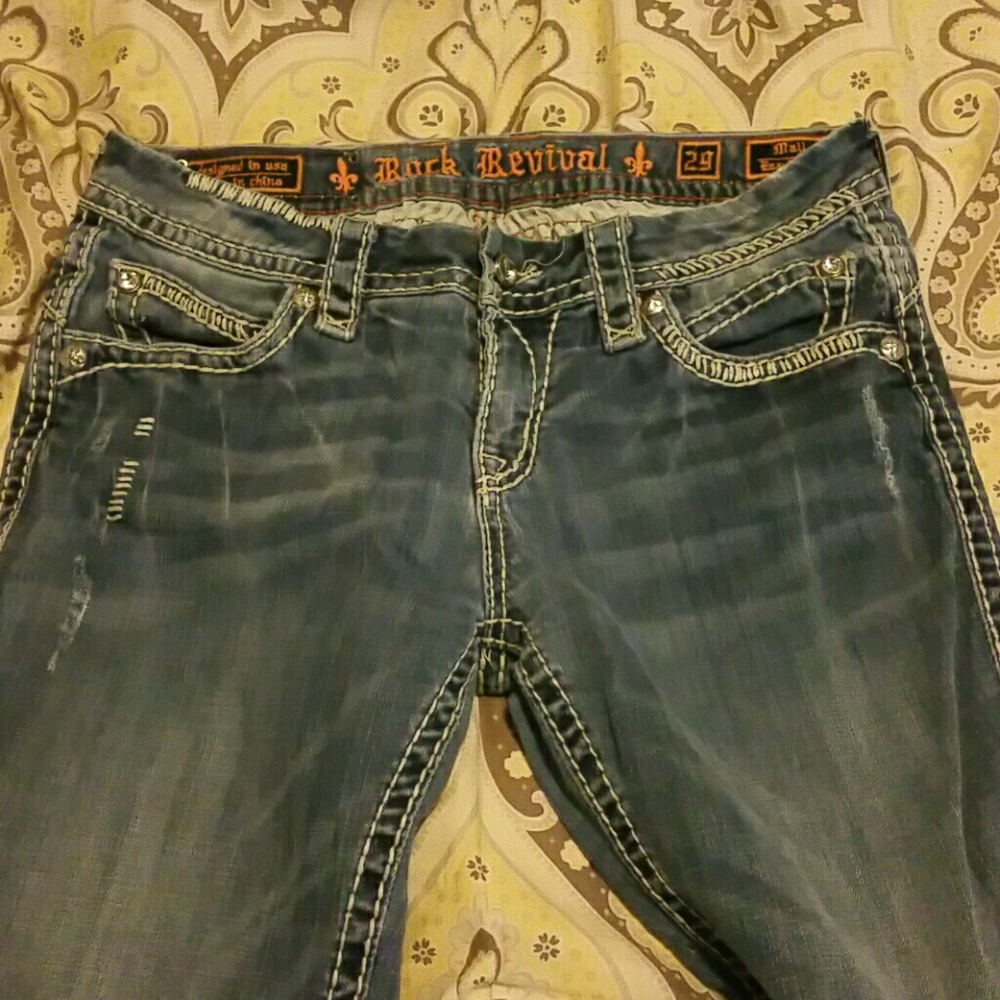 Buckle Rock revival jeans May easy boot